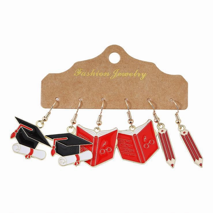 Wholesale New Niche High-end Holiday Earrings Valentine's Day Graduation Season Exaggerated Pendant