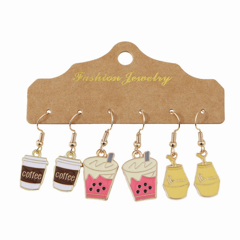 Wholesale New Niche High-end Holiday Earrings Valentine's Day Graduation Season Exaggerated Pendant
