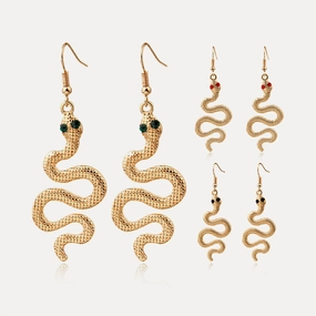 Wholesale New Personality Exaggerated Snake Earrings
