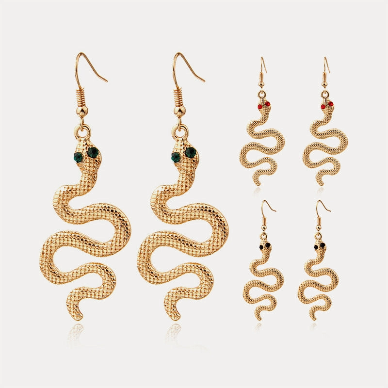 Wholesale New Personality Exaggerated Snake Earrings