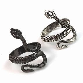 Wholesale new retro paint snake ring unisex ring source manufacturers spot