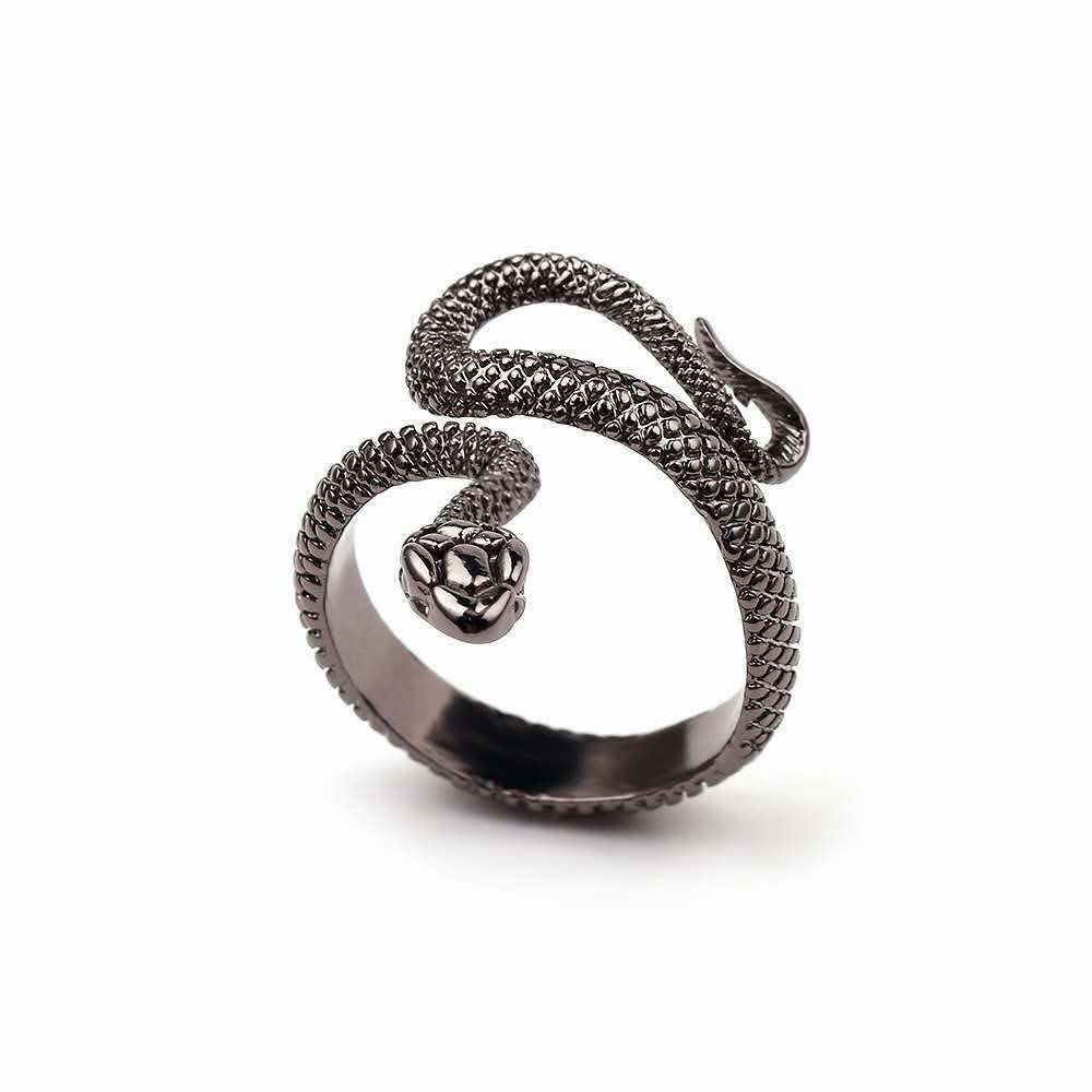 Wholesale new retro paint snake ring unisex ring source manufacturers spot