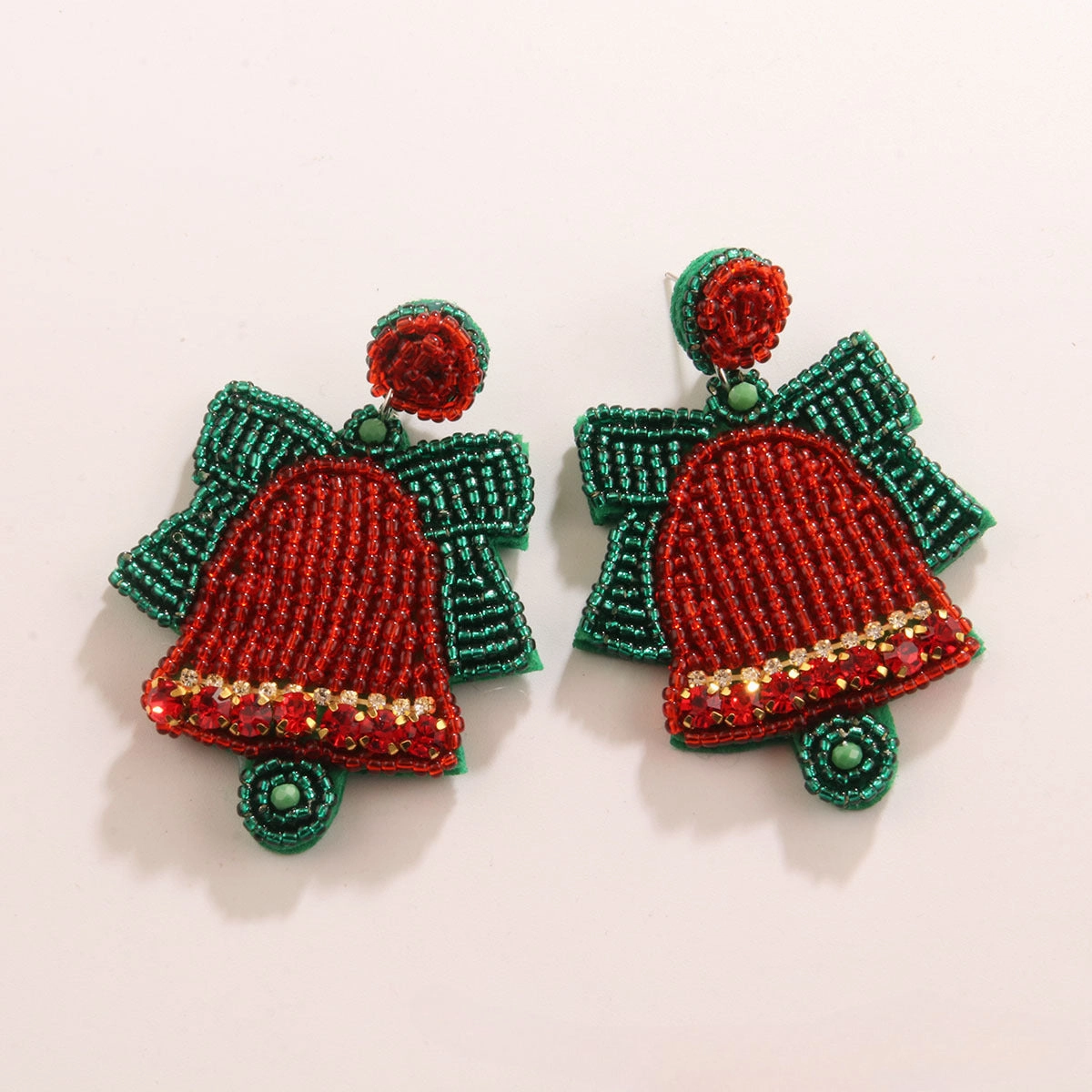 Wholesale New Rice Beads Fashionable Temperament Creative Christmas Style Rice Beads Earrings