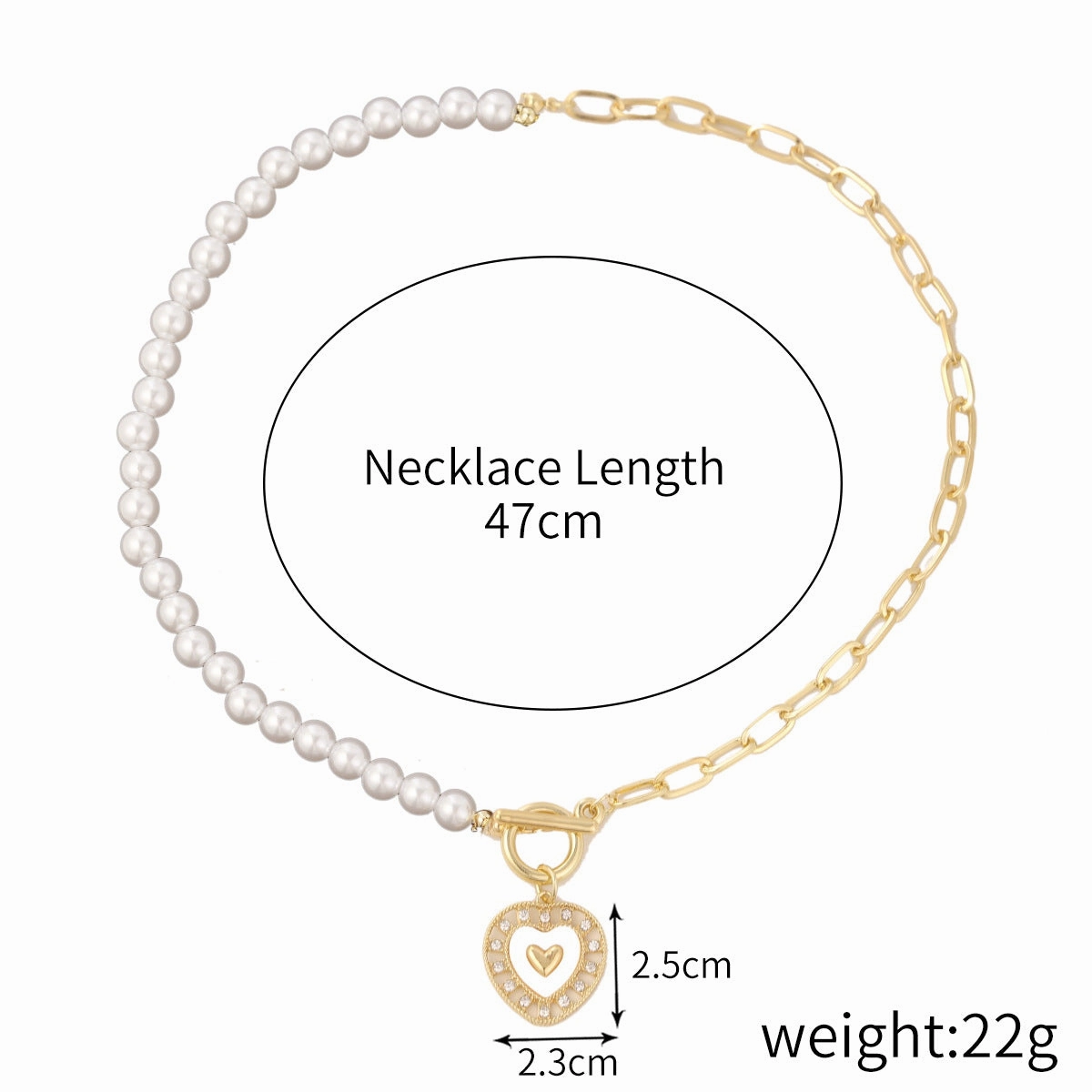 Wholesale Niche Design Alloy Love Rainbow Necklace