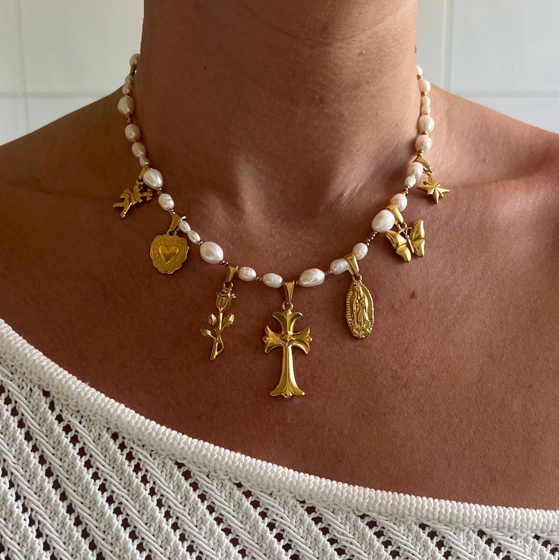 Wholesale Ocean Element Beach Style DIY Pendant Necklace