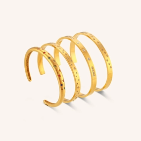 Wholesale Octagram Stainless Steel Gold Plated Bracelet