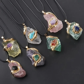 Wholesale of Multicolored Irregular Crystal Necklaces