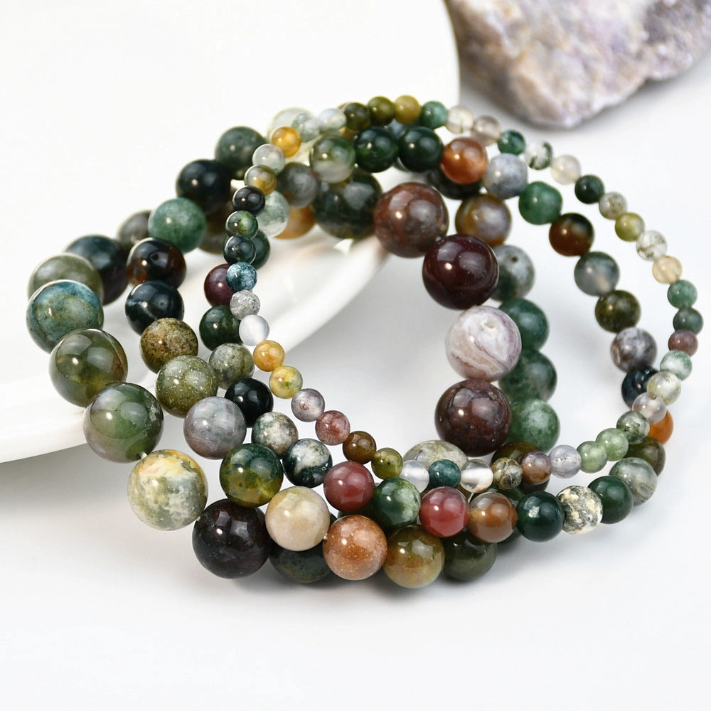 Wholesale of New Chinese Style Colorful Natural Stone Beaded Bracelets