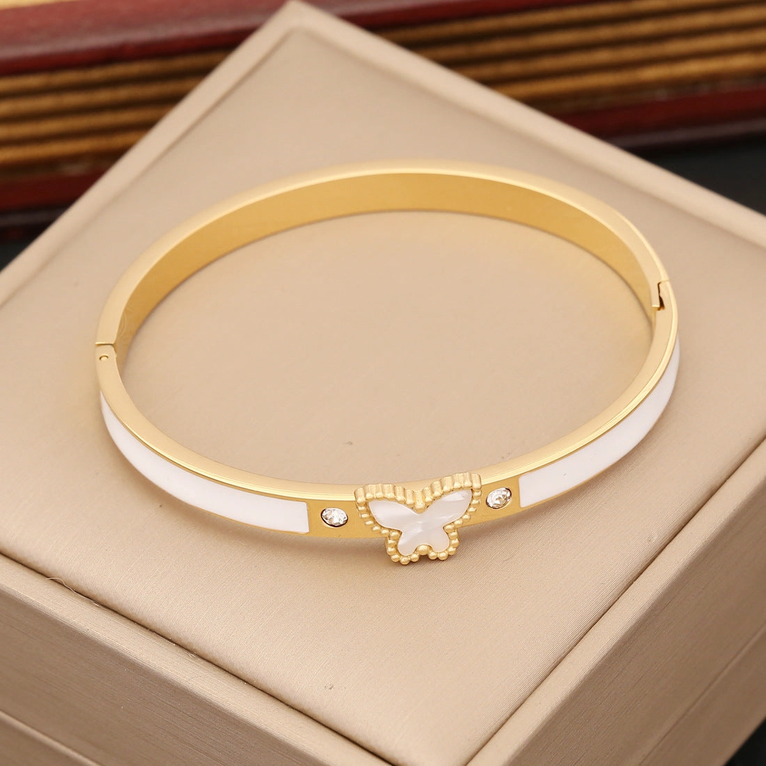 Wholesale of New Multi-color Butterfly Stainless Steel Bracelet