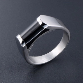 Wholesale of Simple Titanium Steel Men's Rings