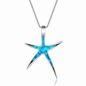 Wholesale Opal Pentagram Pendant Necklace