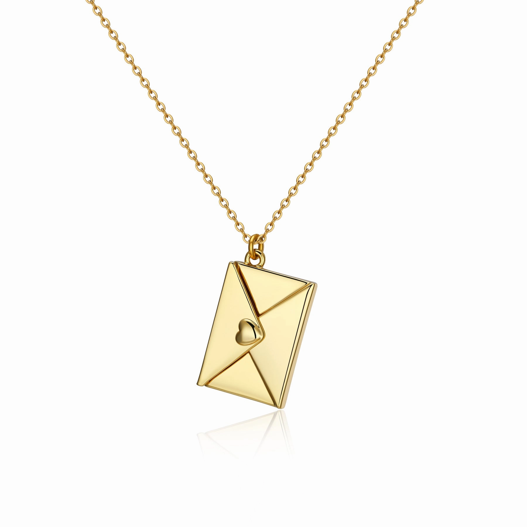 Wholesale Openable DIY Engraved Love Letter Necklace Collarbone Chain Valentine's Day Gift