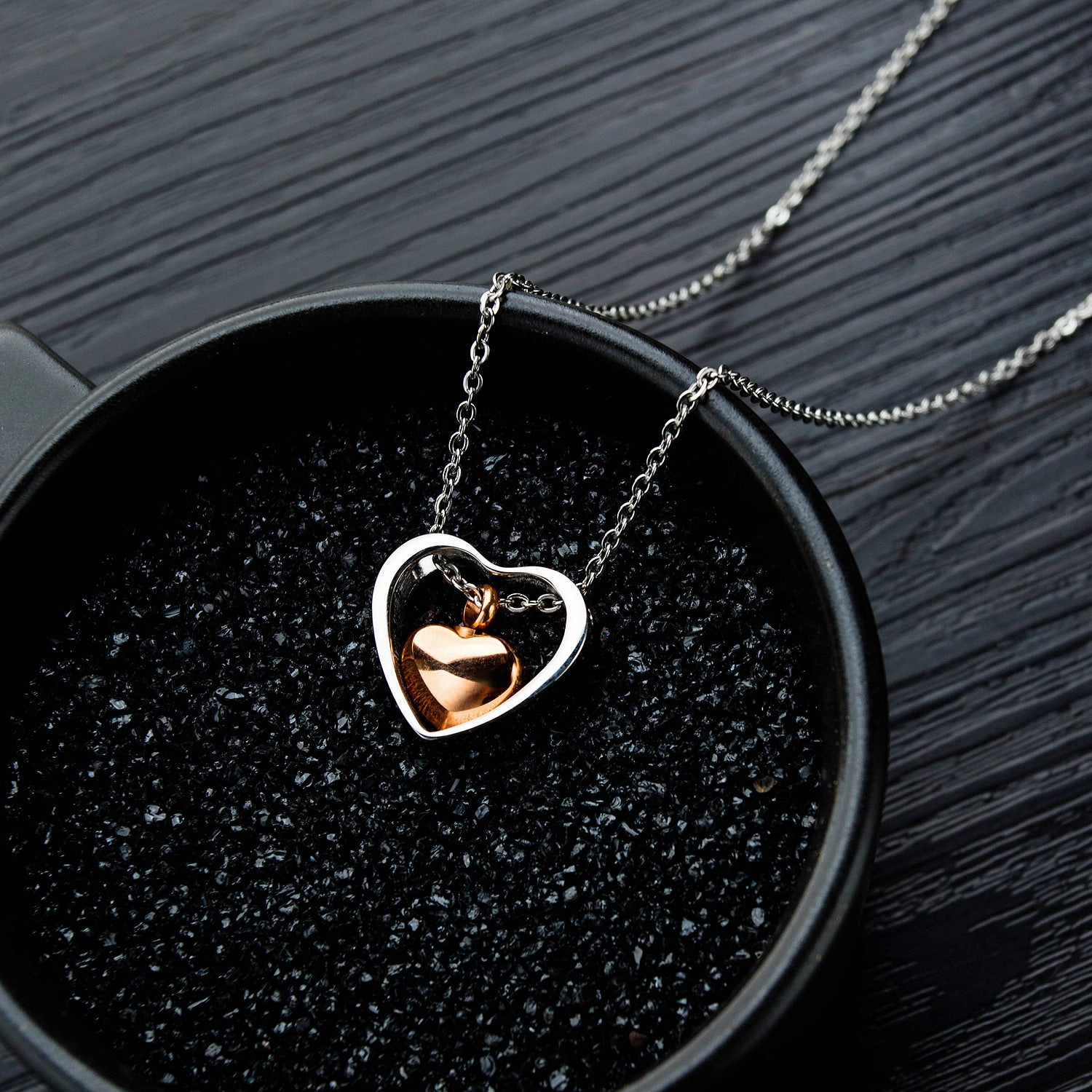 Wholesale Openable Love Titanium Steel Necklace