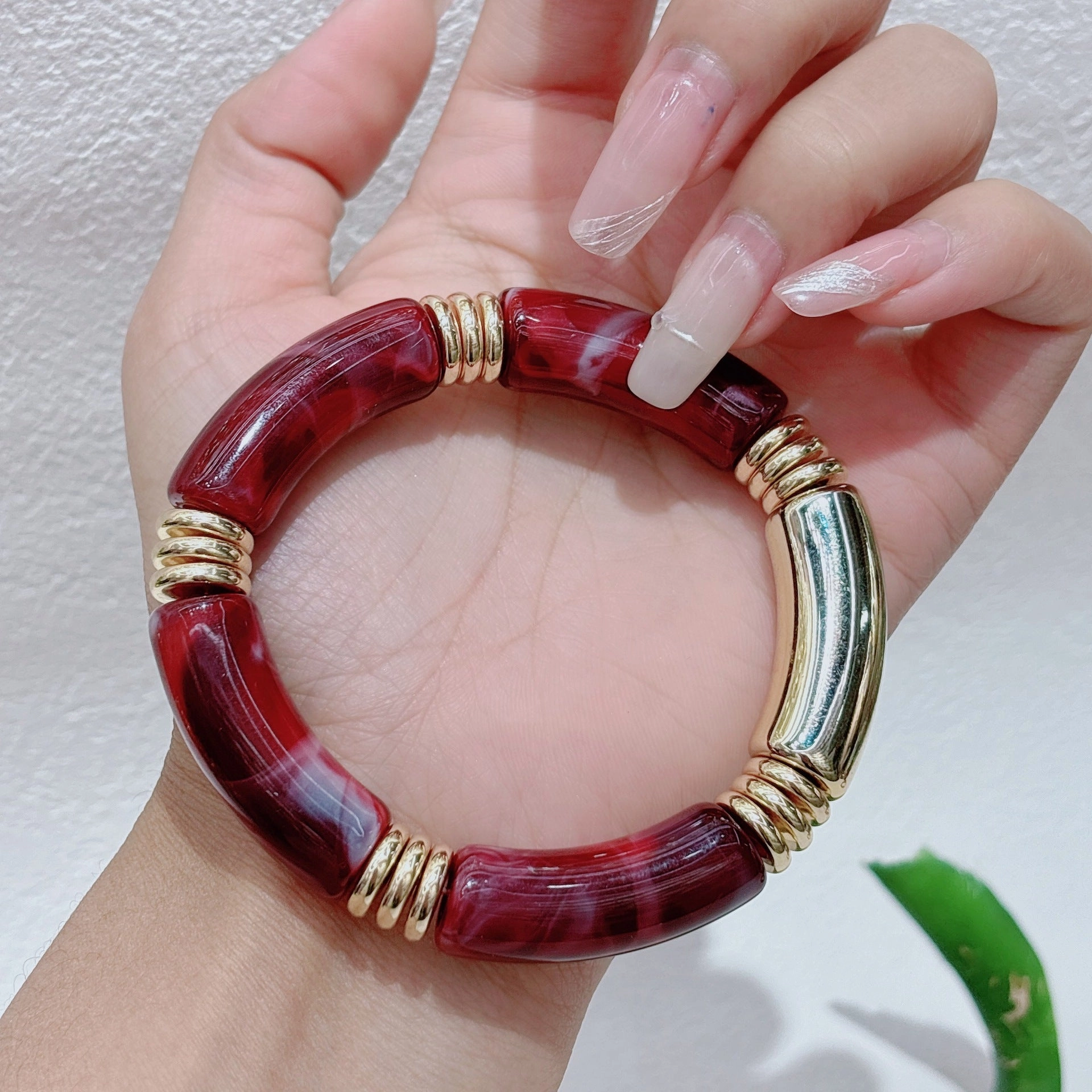 Wholesale  Original Candy Color Curved Tube Bracelet Mixed Wear Couple Classic All-match Bracelet
