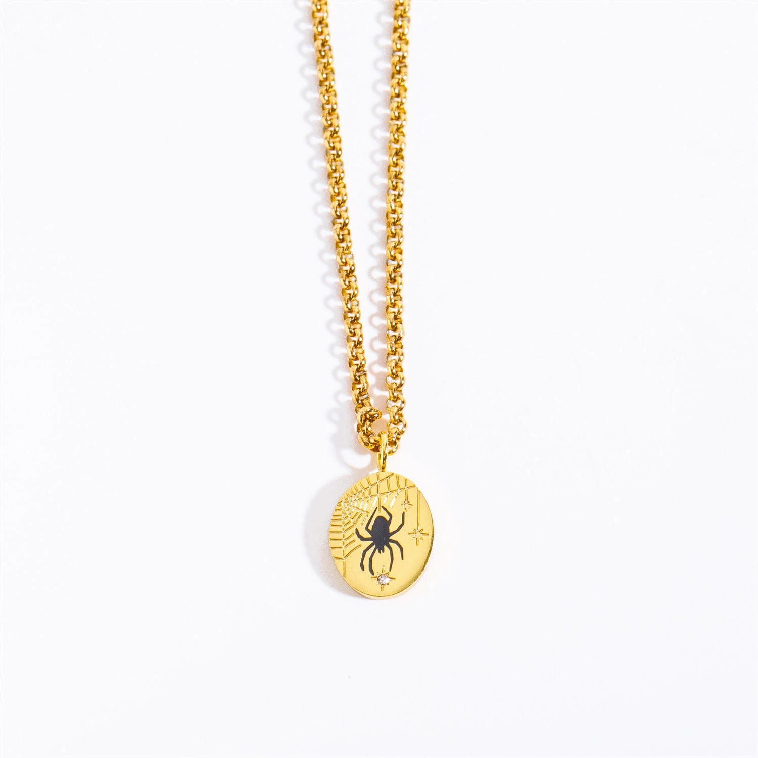 Wholesale Oval Hand-painted Totem Pendants Stainless Steel Necklace