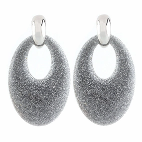 Wholesale Oval Resin Pendant Earrings