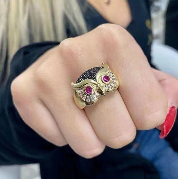 Wholesale Owl Alloy Rings