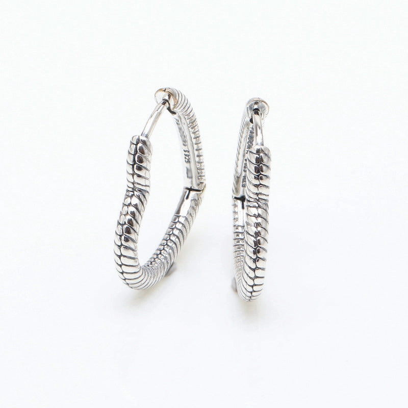 Wholesale Panjia new silver-plated Moments heart-shaped string earrings European and American fashion lovely earrings Valentine's Day gift for women