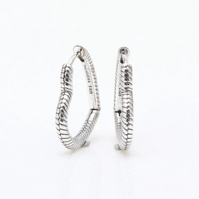 Wholesale Panjia new silver-plated Moments heart-shaped string earrings European and American fashion lovely earrings Valentine's Day gift for women
