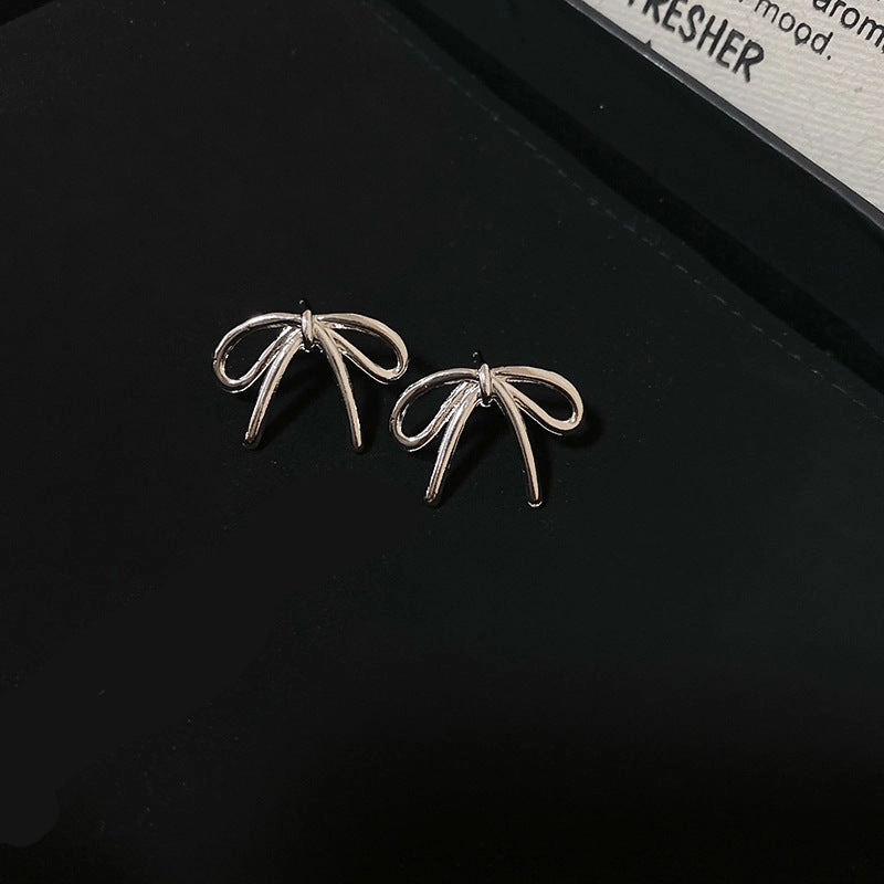 Wholesale Pearl Bow Beaded Necklace Versatile Earrings