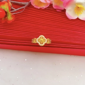 Wholesale Pearl Filigree Gold Ring