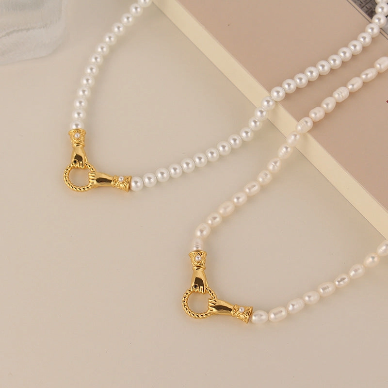 Wholesale Pearl Gold Plated Necklaces