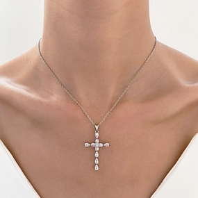 Wholesale Pendant Necklace Women Zircon Water Drop Clavicle Chain Custom