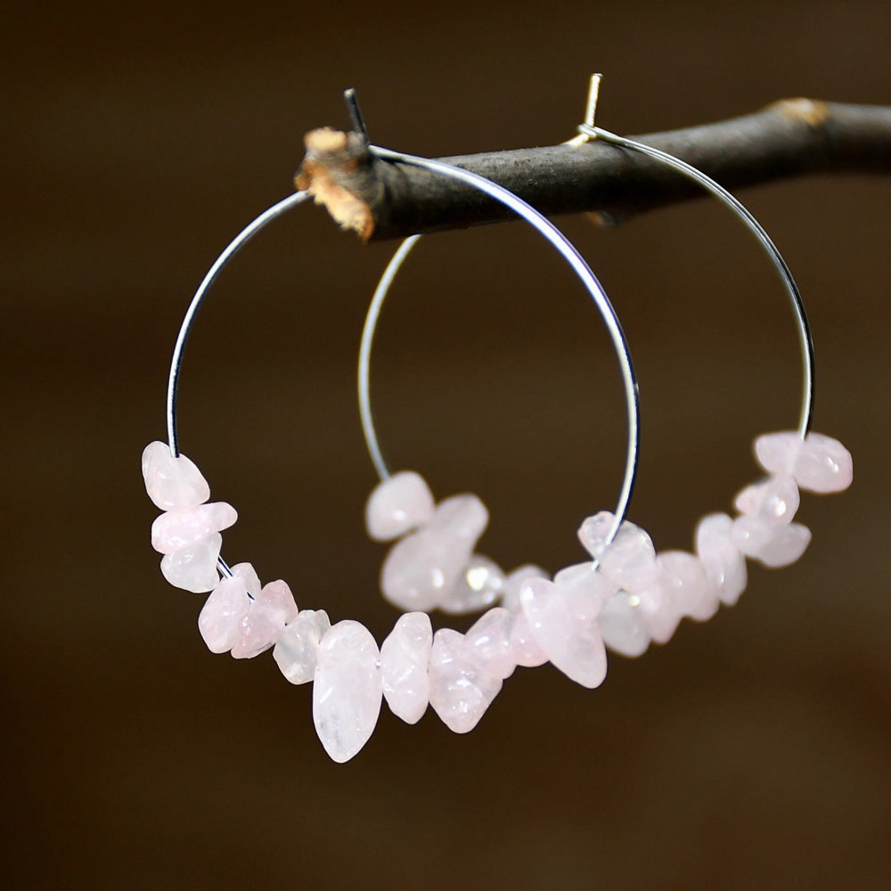 Wholesale personality big circle earrings silver earrings