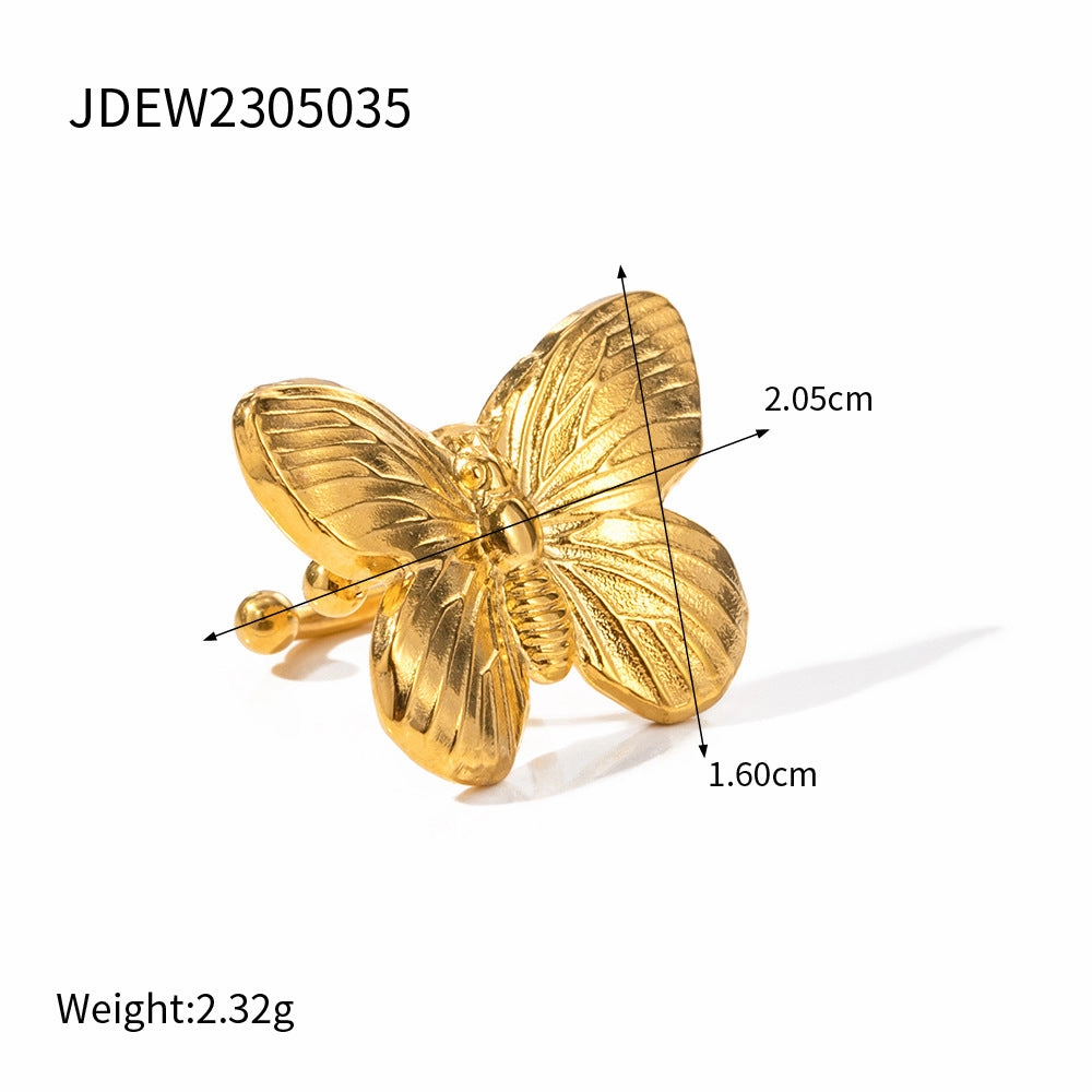 Wholesale Personalized Butterfly Light Luxury Niche High-end Gold Necklace Set