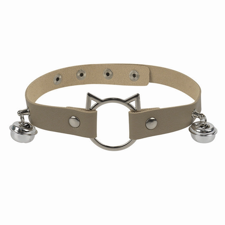 Wholesale Personalized cat head leather collar