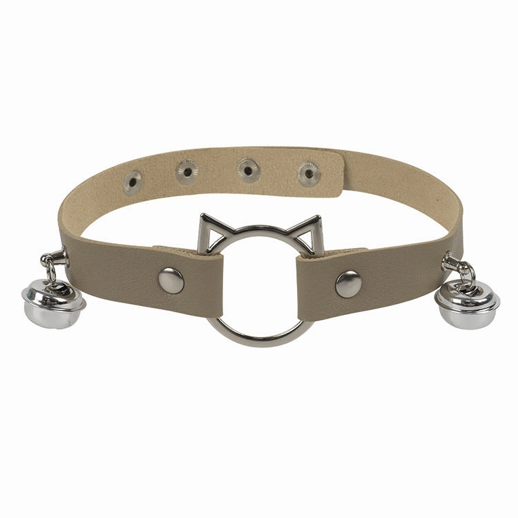 Wholesale Personalized cat head leather collar
