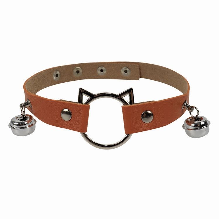 Wholesale Personalized cat head leather collar