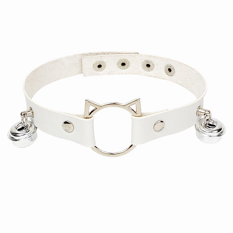 Wholesale Personalized cat head leather collar