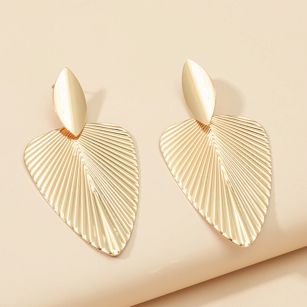 Wholesale Personalized exaggerated geometric metal earrings