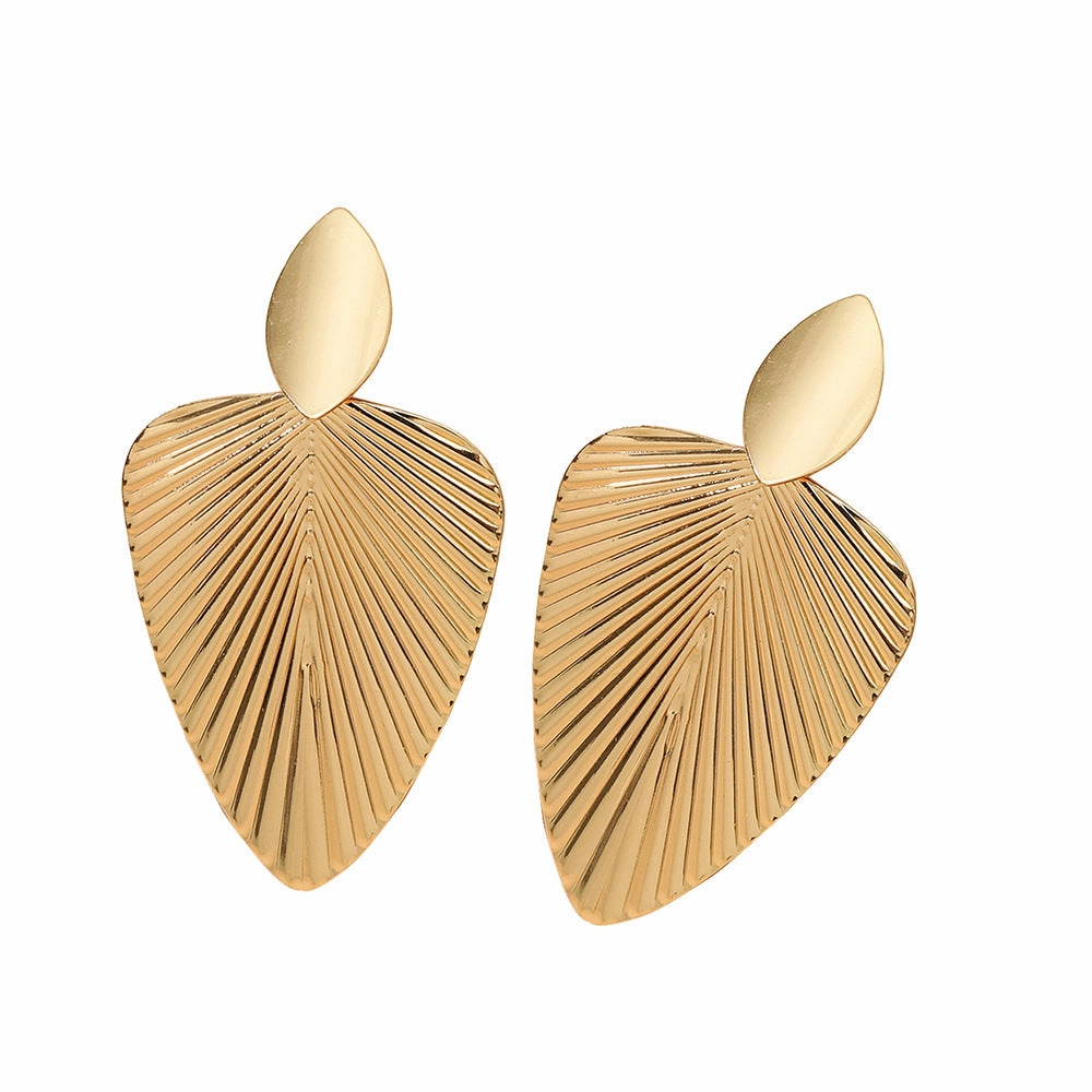 Wholesale Personalized exaggerated geometric metal earrings