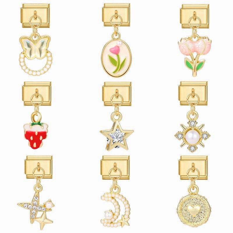 Wholesale Personalized Handmade Creative All-match Gold Fashion Retro Module Bracelet Bracelet Charms