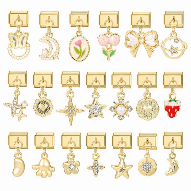Wholesale Personalized Handmade Creative All-match Gold Fashion Retro Module Bracelet Bracelet Charms