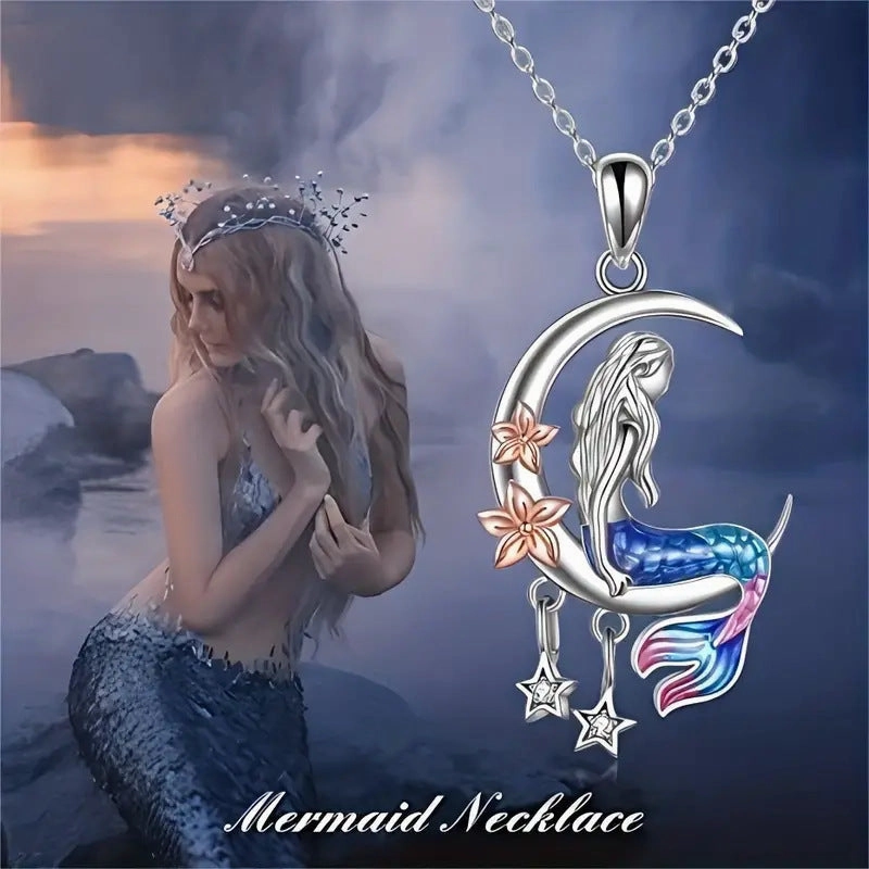 Wholesale Personalized Mermaid Star Multicolor Necklace