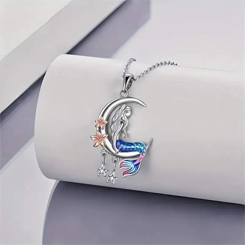 Wholesale Personalized Mermaid Star Multicolor Necklace