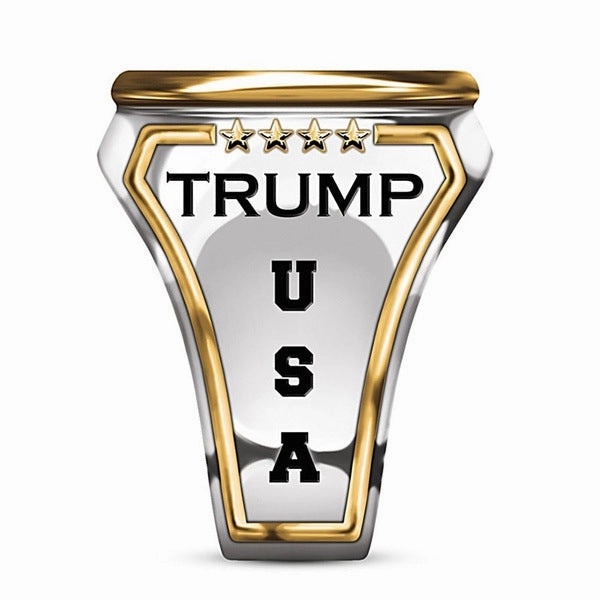 Wholesale Personalized Presidential Two Tone Hip Hop Ring