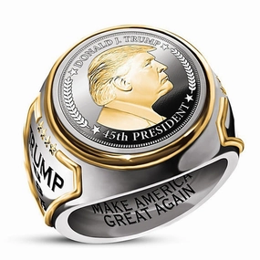 Wholesale Personalized Presidential Two Tone Hip Hop Ring