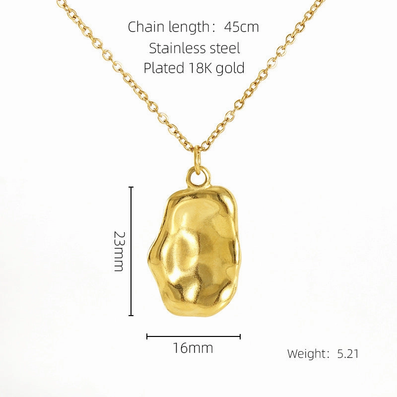 Wholesale Personalized Rose Titanium Steel Clavicle Necklace