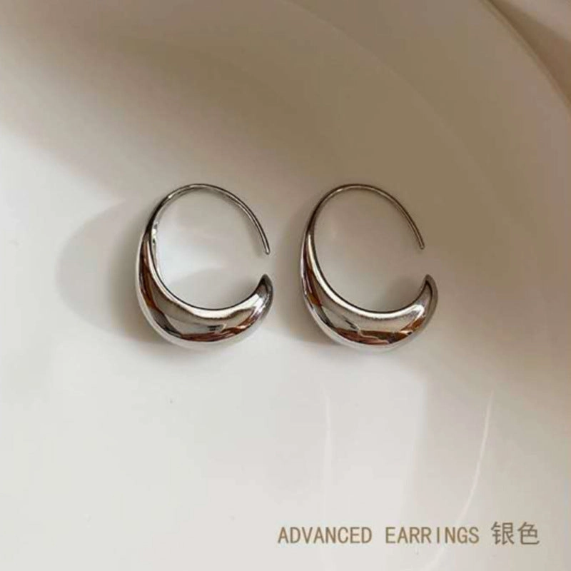 Wholesale Personalized simple glossy cold style ear ring South Korea elegant Net red style fashionable light luxury design small earrings for women
