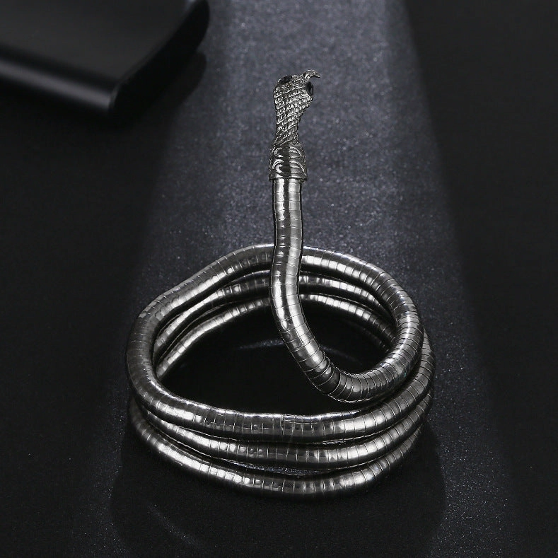 Wholesale Personalized Wrap Snake Shape Cold Dark Choker Collar