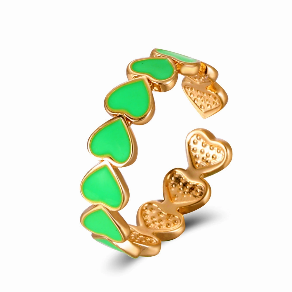 Wholesale Pink Heart Open Ring