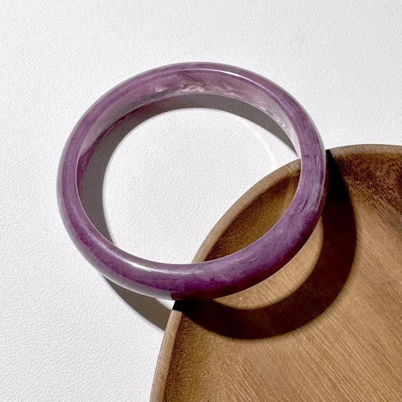 Wholesale plain circle round geometric resin wind color halo bracelet