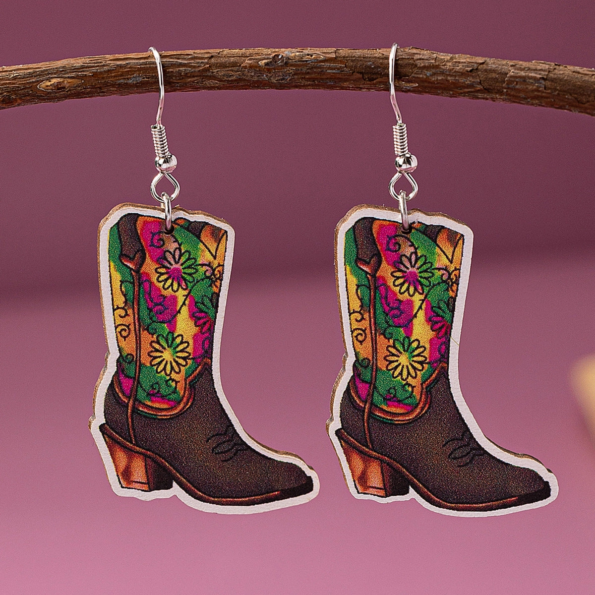 Wholesale popular jewelry 1 pair carnival hat boots earrings ladies