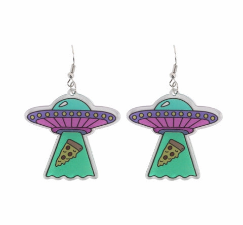 Wholesale Punk Alien Acrylic Earrings