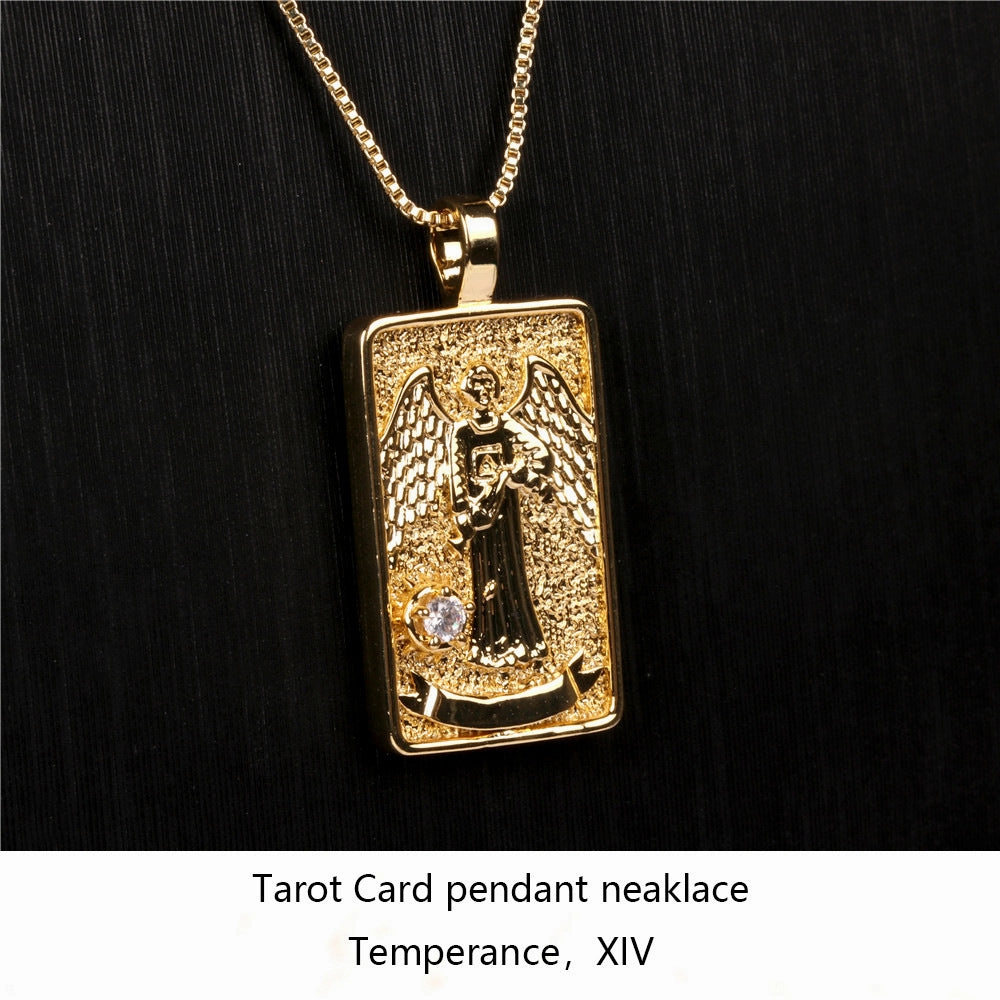 Wholesale Punk Hip Hop Diamond Square Necklace