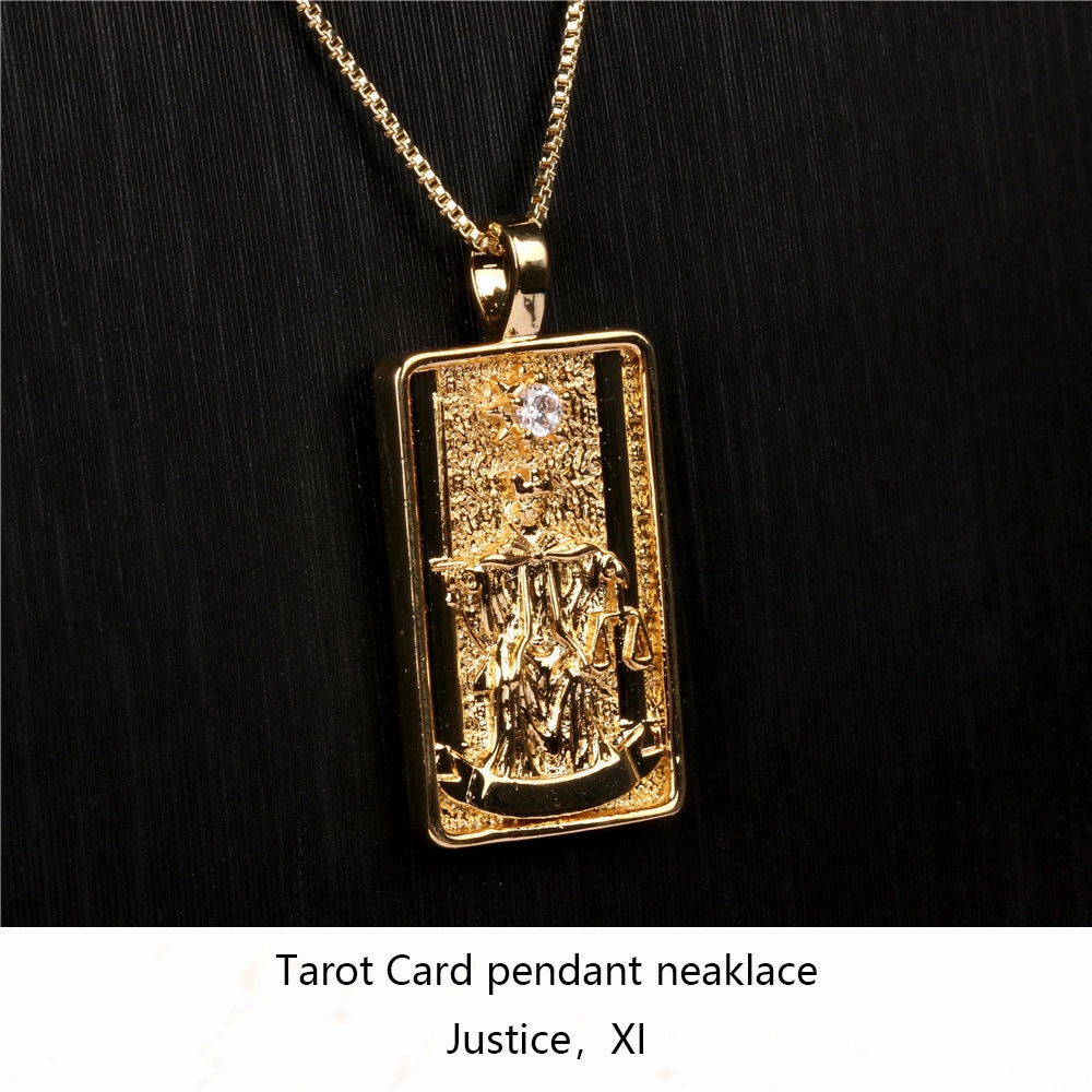 Wholesale Punk Hip Hop Diamond Square Necklace